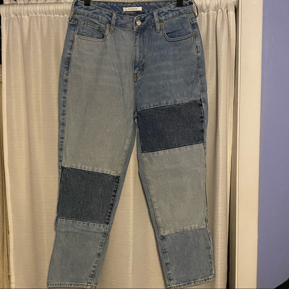 PacSun denim patched jeans